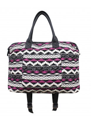 Front pocket jacquard bag